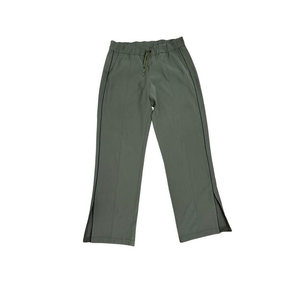 Lululemon On The Right Track Green Athletic Pants Sz M 8/10 - Picture 2 of 5